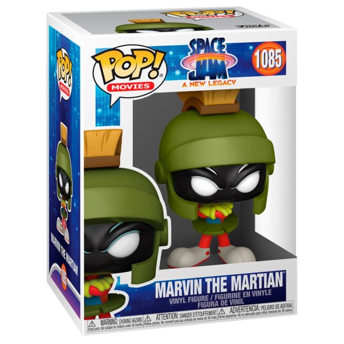 Funko Pop Cine Space Jam 2 - Marvin El Marciano, Colección Space Jam, Figura de Vinilo 9cm 2 Funko Pop Cine Space Jam 2 - Marvin El Marciano, Colección Space Jam, Figura de Vinilo 9cm 2