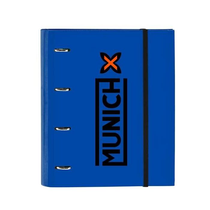 Carpeta de anillas Munich Submarine 27 x 32 x 3.5 cm Azul eléctrico