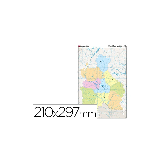 Teide Mapa mudo din a4 castilla-leon politico 210 x 297 mm 0 Teide Mapa mudo din a4 castilla-leon politico 210 x 297 mm 0
