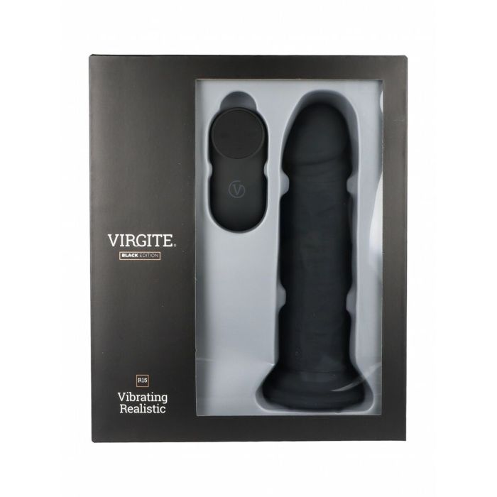 Consolador Realista Virgite R15 Negro 16,5 cm 4