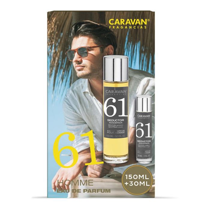 Estuche eau de parfum caravan nº 61, 150 + 30 ml señor