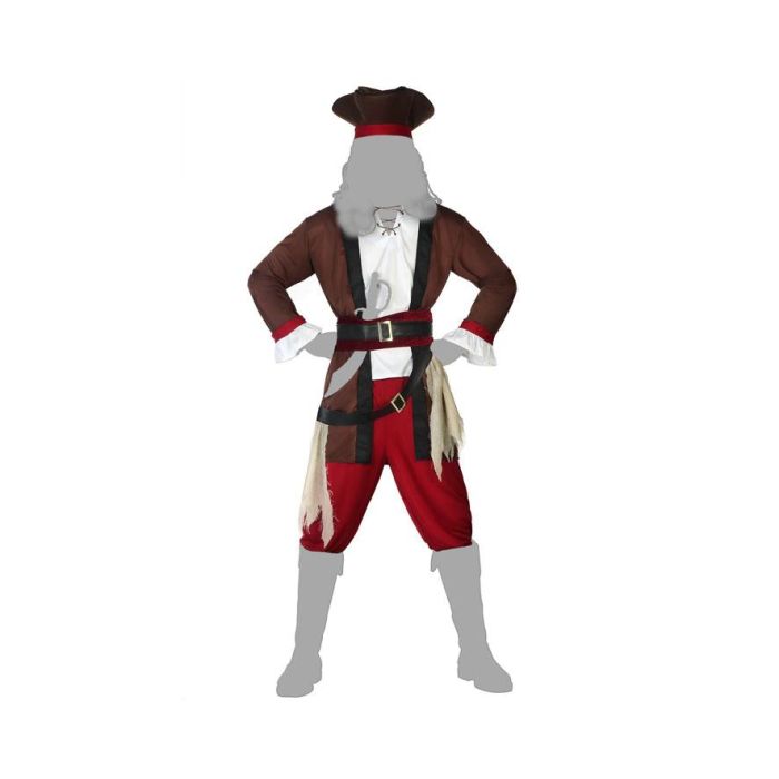Disfraz Pirata Hombre Adulto Marrón XXL 2 Disfraz Pirata Hombre Adulto Marrón XXL 2