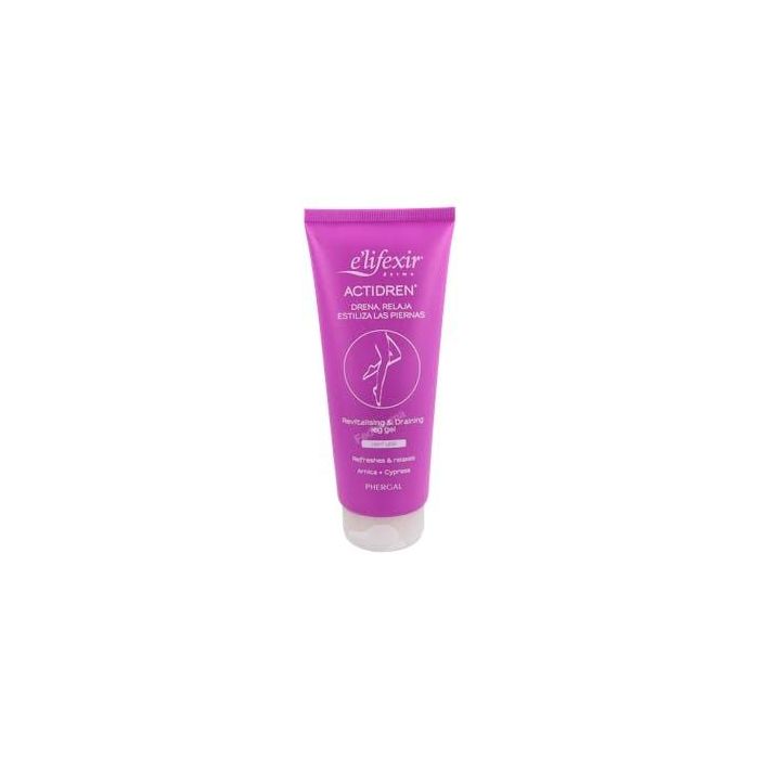 Elifexir Dermo Actidren Gel Piernas Cansadas 200ml - Apto Embarazo y Lactancia, Sensación de Descanso Instantáneo