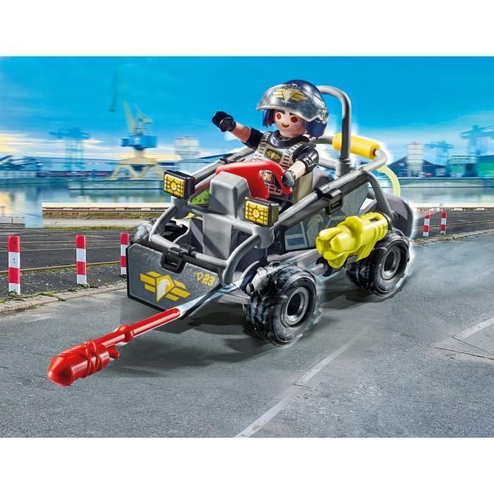Playmobil City Action - Quad Multiterreno Fuerzas Especiales - Vehículo de Juguete para Niños +5 Años 1