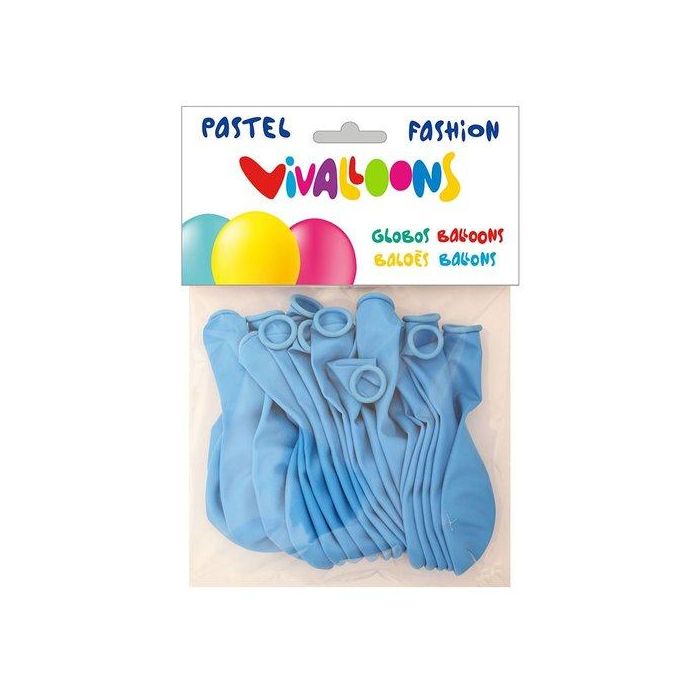 Globo Vivalloons Fashion Pastel Azul Celeste Bolsa De 20