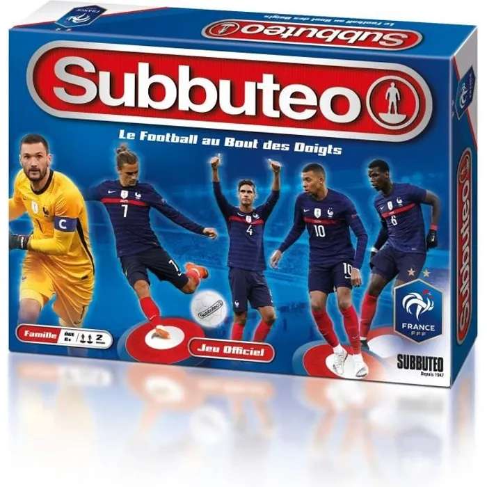 Megableu Equipo Francés Subbuteo - Juego de Futbolín de Mesa Edición Selección Francesa Idioma Francés 0 Megableu Equipo Francés Subbuteo - Juego de Futbolín de Mesa Edición Selección Francesa Idioma Francés 0