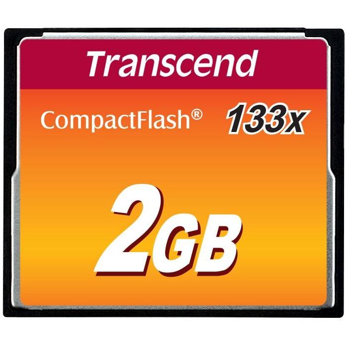 Transcend CF 133X 2GBCompactFlash 133x 1GB, 2 GB,