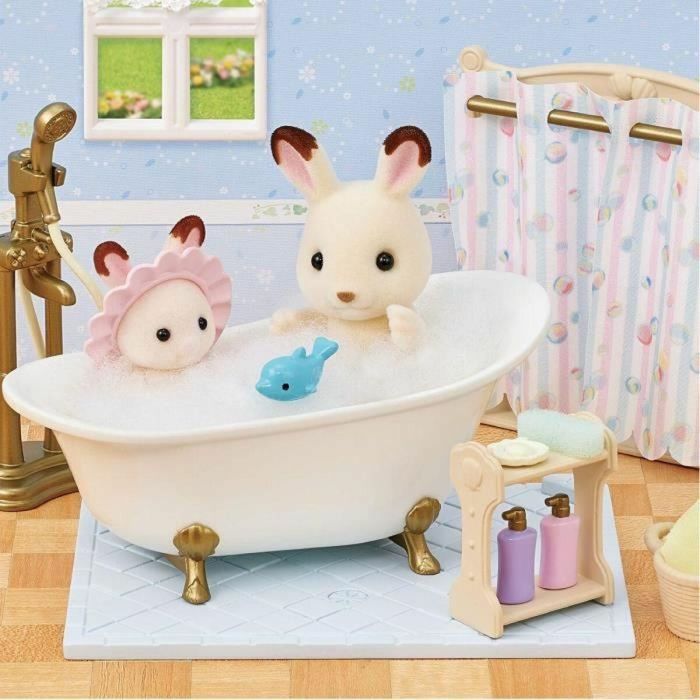 Sylvanian Families 5739 Conjunto de bañera y ducha con accesorios de baño 3 Sylvanian Families 5739 Conjunto de bañera y ducha con accesorios de baño 3
