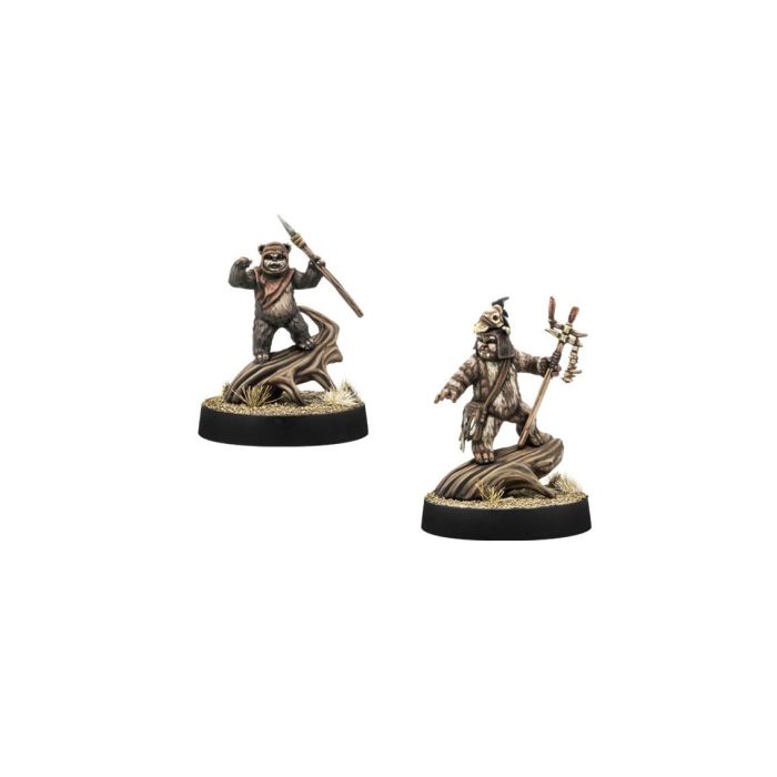 Star Wars Legion Juego de Mesa SWL110ES Logray y Wicket para 2 Jugadores 1