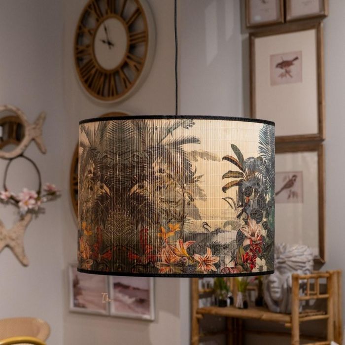 Lámpara Techo Paisaje Bambú 55 X 55 X 42 cm