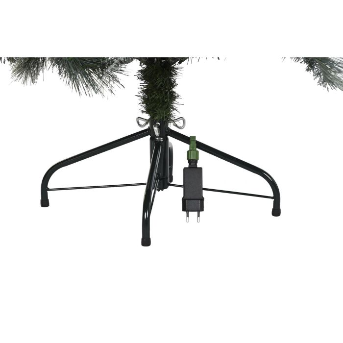 DKD Home Decor Árbol Navidad Moderna White dust Nevado Verde 100 x 100 x 150 cm LED 200 Leds 3