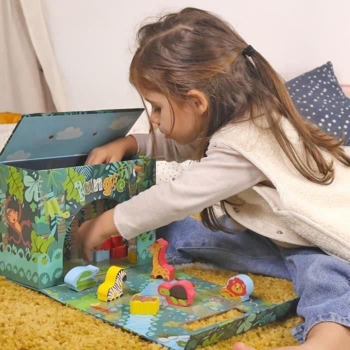 Safari Playhouse - PLANeTE BOIS - FSC - 10 piezas - Juego infantil - A partir de 18 meses 1 Safari Playhouse - PLANeTE BOIS - FSC - 10 piezas - Juego infantil - A partir de 18 meses 1