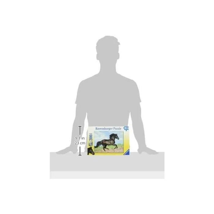 Ravensburger Puzzle XXL Semental Negro 200 Piezas Niño Paisaje y Naturaleza Edad 8-12 12803