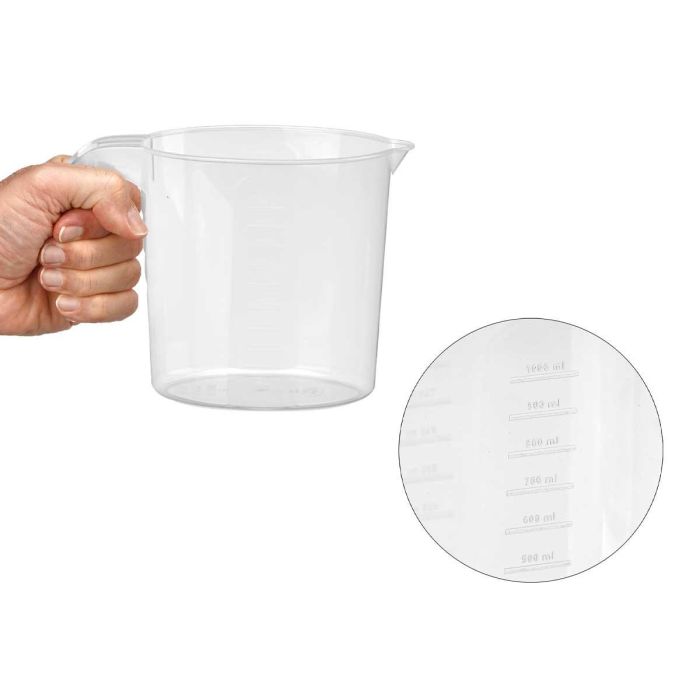 Jarra Medidora Transparente 1L Leknes 20X15CM (48 Unidades) 2 Jarra Medidora Transparente 1L Leknes 20X15CM (48 Unidades) 2