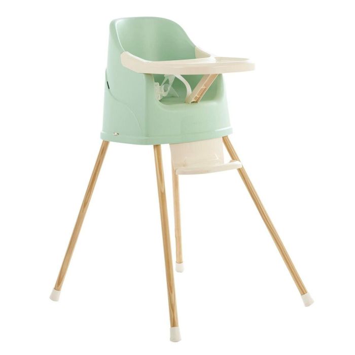 YouPla Thermobaby - Silla alta verde Céladon Green - Hecho en Francia