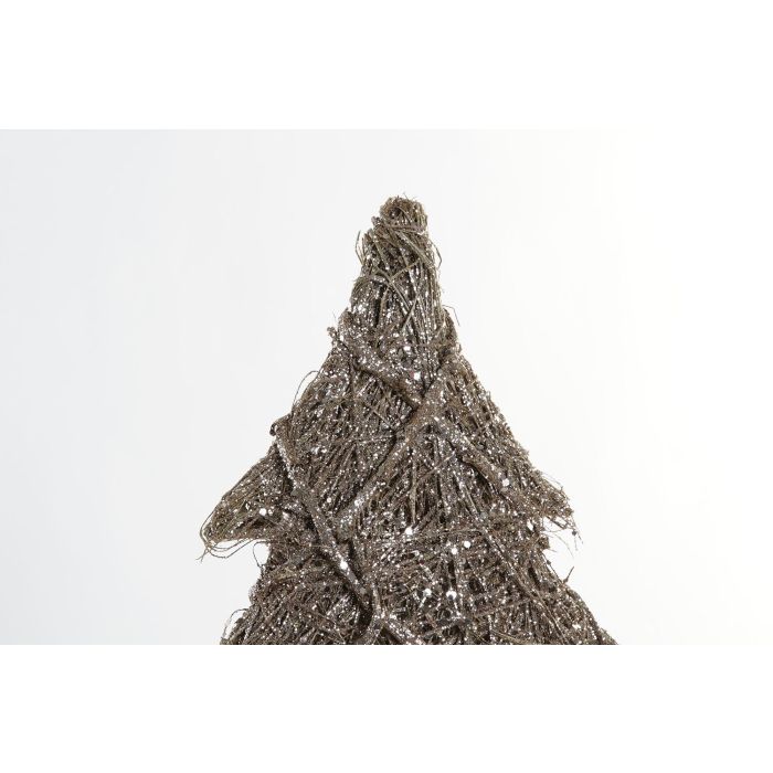 DKD Home Decor Árbol de Navidad Artificial Alpina de Ratán con Luces LED Integradas Marrón y Dorado para Decoración del Hogar 60 cm Alto 3 DKD Home Decor Árbol de Navidad Artificial Alpina de Ratán con Luces LED Integradas Marrón y Dorado para Decoración del Hogar 60 cm Alto 3