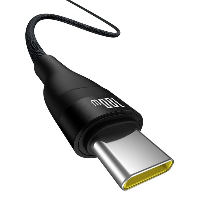 Cable USB A a USB-C Baseus P10311804111-00 Negro 1 m 4 Cable USB A a USB-C Baseus P10311804111-00 Negro 1 m 4