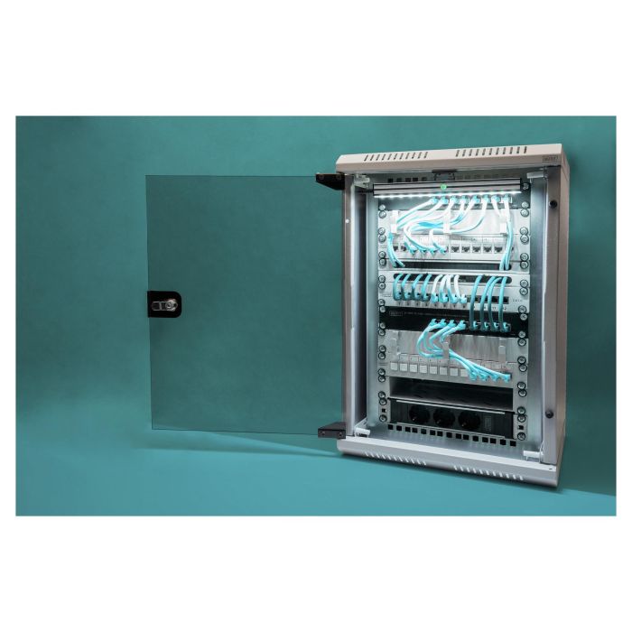 Digitus Carcasa Mural Combinada 254 mm (10") y 482,6 mm (19") - Bastidor de Pared 10U 2