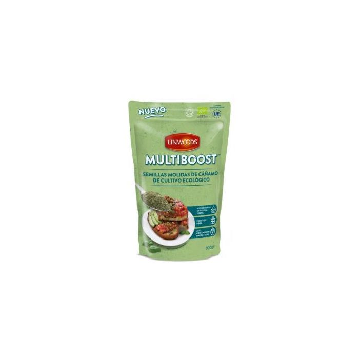 LINWOODS Semillas de Cáñamo Molidas Bio 200g - Fuente de Proteína y Omega 3 Vegetal