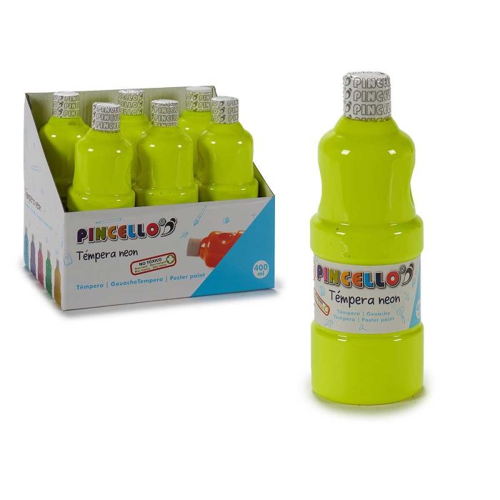 Tempera 400Ml Neon Amarillo Pincello 6X18CM (24 Unidades) Tempera 400Ml Neon Amarillo Pincello 6X18CM (24 Unidades)