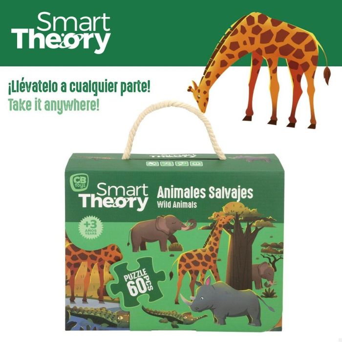 Puzzle Infantil Colorbaby Wild Animals 60 Piezas 60 x 44 cm (6 Unidades) 3 Puzzle Infantil Colorbaby Wild Animals 60 Piezas 60 x 44 cm (6 Unidades) 3