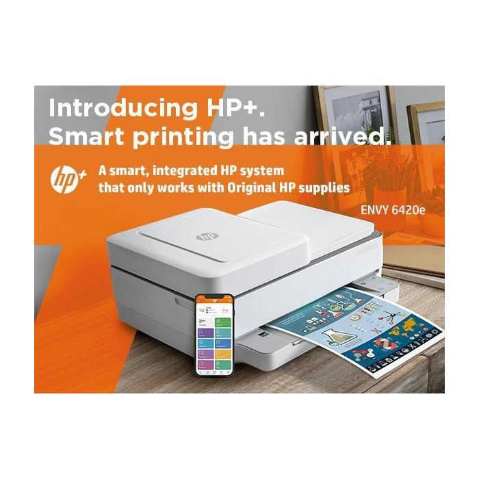 HP ENVY 6420e All-in-One Printer, Thermal Inkjet, 100 x 150 mm, 4800 x 1200dpi, 10ppm, A4, 800MHz, WiFi, Bluetooth, LED 4 HP ENVY 6420e All-in-One Printer, Thermal Inkjet, 100 x 150 mm, 4800 x 1200dpi, 10ppm, A4, 800MHz, WiFi, Bluetooth, LED 4