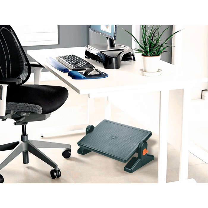 Q-connect Reposapiés Ajustable Ergonómico para Oficina 3