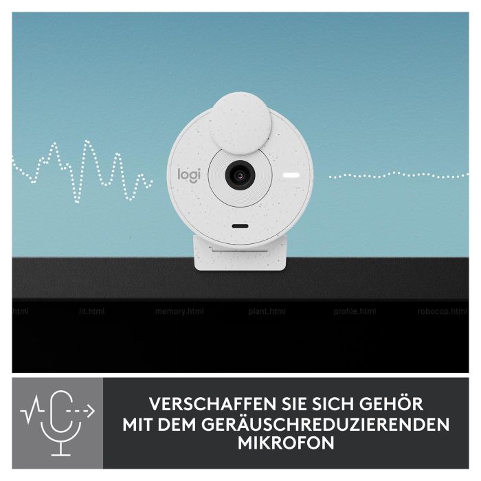 Logitech Brio 300 Webcam Webcam 1080p Blanco Crudo