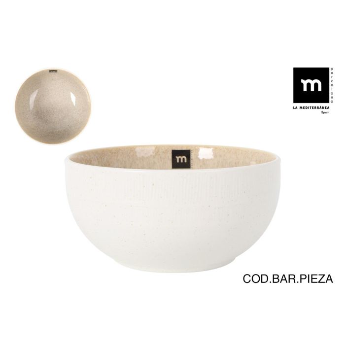 Ensaladera Calobra Ø18x9 cm crema - Inde (16 Unidades) Ensaladera Calobra Ø18x9 cm crema - Inde (16 Unidades)