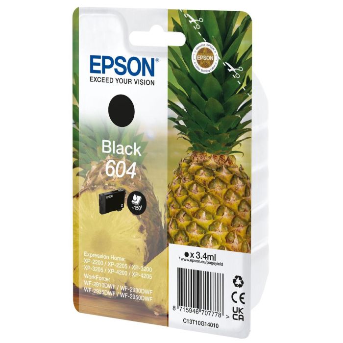 Cartucho de Tinta Original Epson 604 Negro Cartucho de Tinta Original Epson 604 Negro