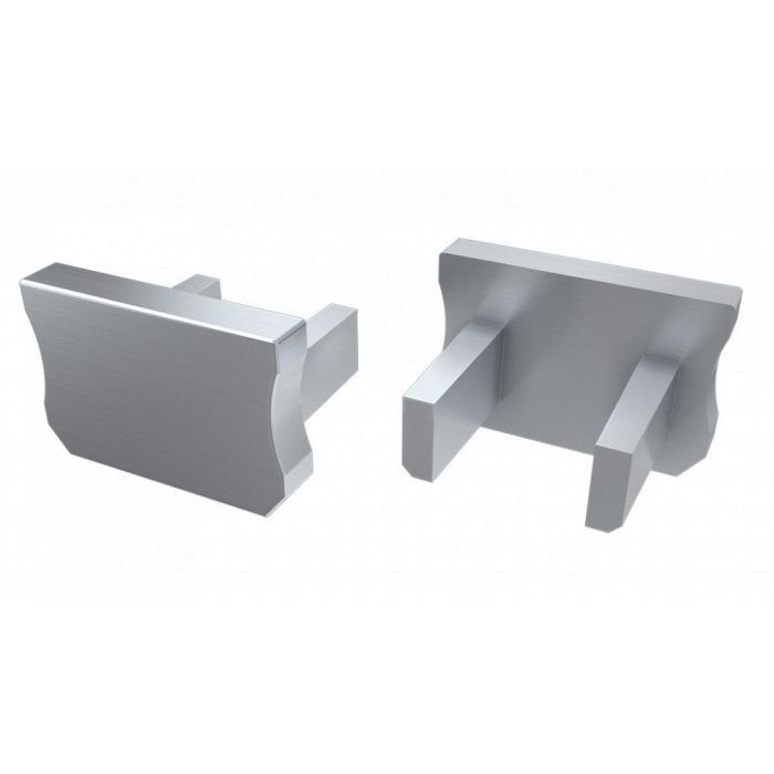 Tapón Final para Perfil Tipo X de Plástico Blanco con Agujero 6 Tapón Final para Perfil Tipo X de Plástico Blanco con Agujero 6