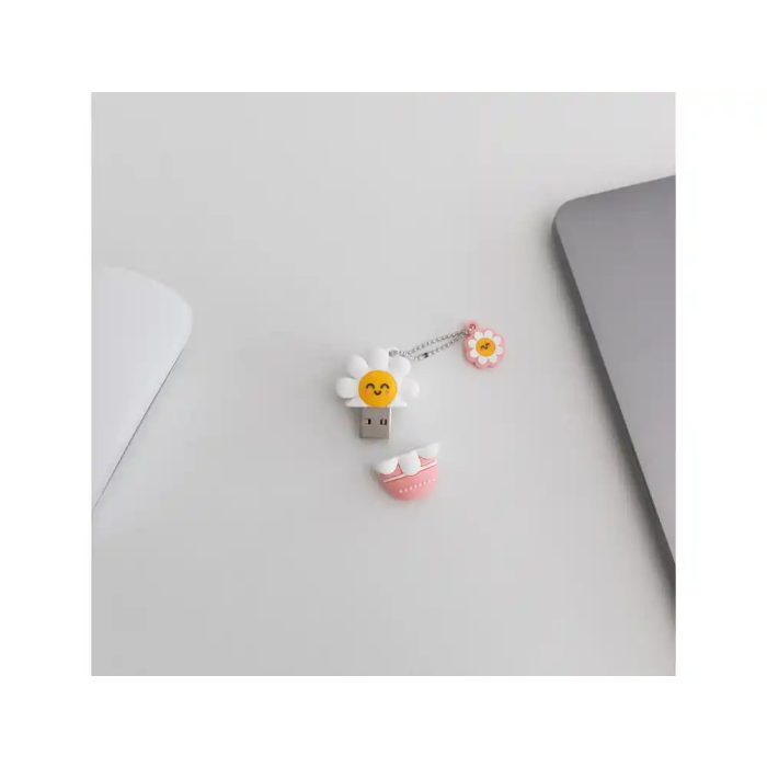 Wondee Llavero y Memoria USB 32GB Margarita con Adaptador USB C 6
