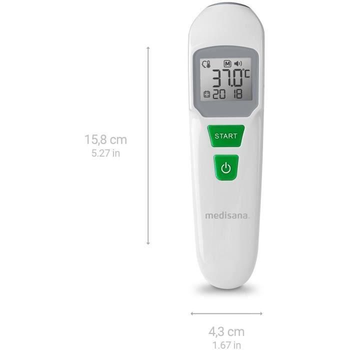 Termómetro - MEDISANA - TM 760 - Sin contacto - Medición precisa Visor LED - Señal sonora - Memorias - Dispositivo médico certificado 5 Termómetro - MEDISANA - TM 760 - Sin contacto - Medición precisa Visor LED - Señal sonora - Memorias - Dispositivo médico certificado 5