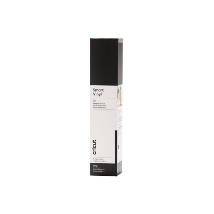 Cricut Smart Vinyl Permanent - Rollo de vinilo de termotransferencia Negro, 330mm x 6400mm, Ref. 2008662 Cricut Smart Vinyl Permanent - Rollo de vinilo de termotransferencia Negro, 330mm x 6400mm, Ref. 2008662