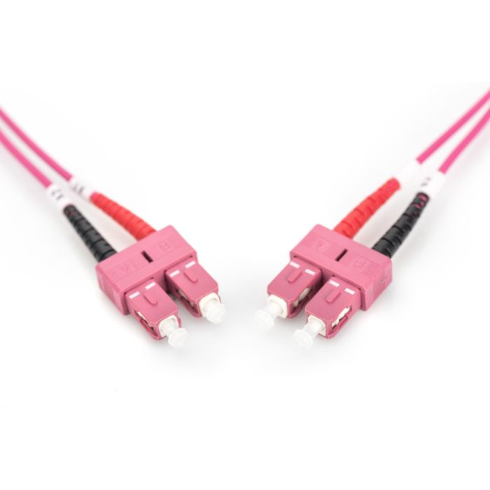 DIGITUS LWL Patchkabel SC -> SC 2.00m Multimode Duplex OM4 2 DIGITUS LWL Patchkabel SC -> SC 2.00m Multimode Duplex OM4 2