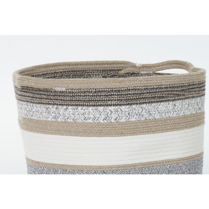 Cesta Boho DKD Home Decor Gris Natural 40 x 40 x 40 cm Set de 2 1 Cesta Boho DKD Home Decor Gris Natural 40 x 40 x 40 cm Set de 2 1