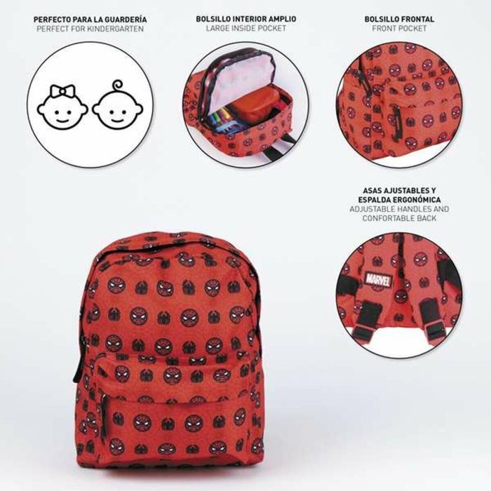 Mochila Infantil Spider-Man Rojo 7