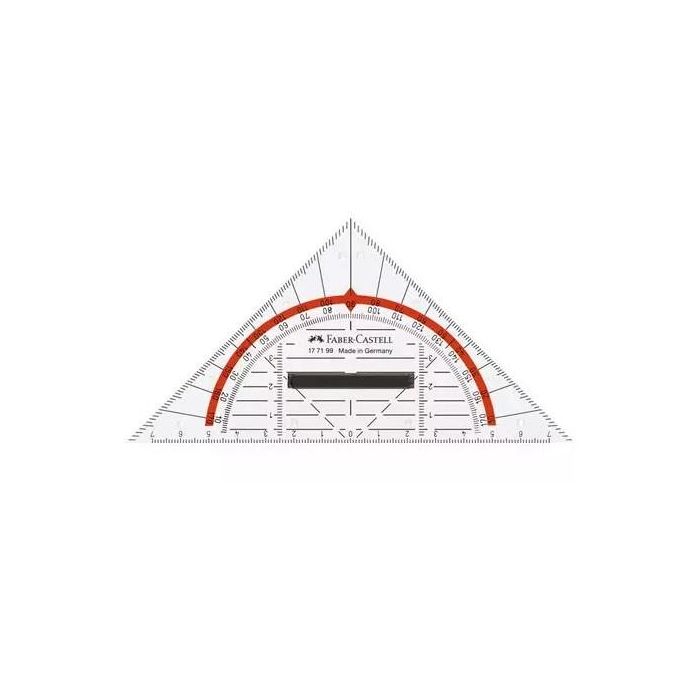 FABER-CASTELL Geometrie-Dreieck klein mit Griff 14cm 0 FABER-CASTELL Geometrie-Dreieck klein mit Griff 14cm 0