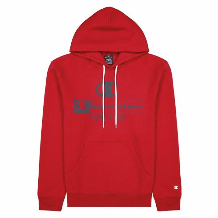 Sudadera con Capucha Hombre Champion Rojo S 0 Sudadera con Capucha Hombre Champion Rojo S 0