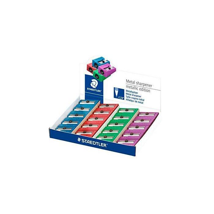 Staedtler Afilalápices Metálico C-Surtidos, para Lápices Estándar (Paquete de 20 Unidades) (20 Unidades)