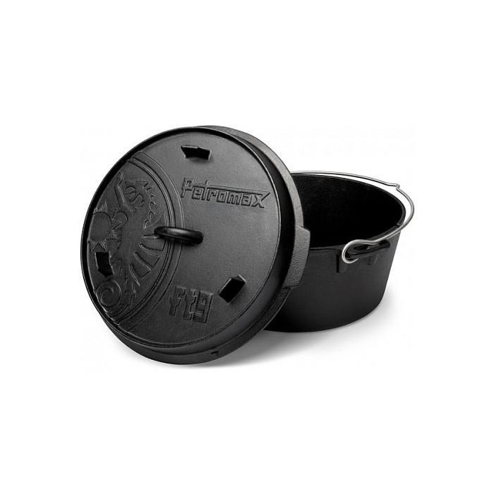 Petromax Feuertopf ft9 Olla de Hierro Fundido con Tapa, 7.5 Litros, Color Negro, 364 x 312 x 192 mm