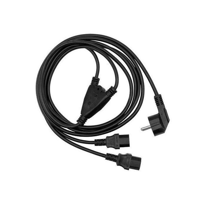 MicroConnect Power Cord Schuko Splitter - 2 x C13, 3m 1 MicroConnect Power Cord Schuko Splitter - 2 x C13, 3m 1