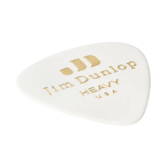 Dunlop 72 Púas Genuine Celluloid Classic Blanca - Heavy 2
