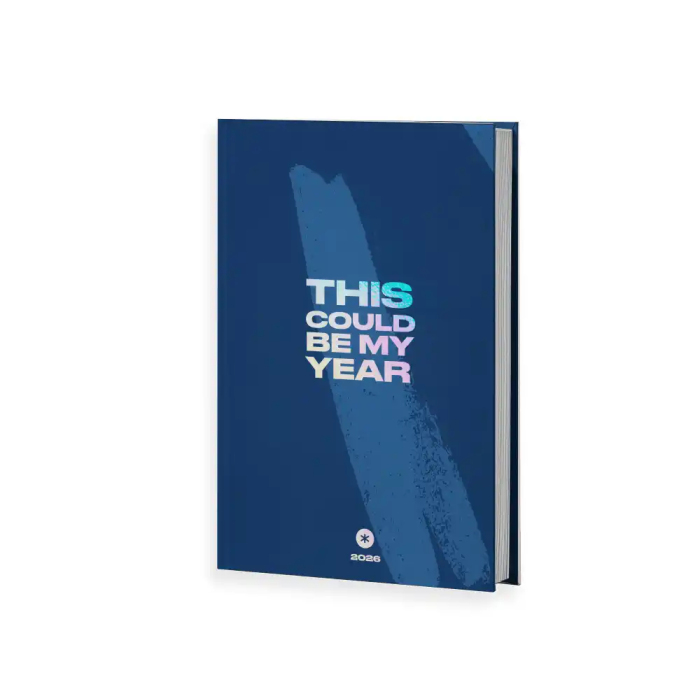 Antartik My Year Agenda Encuadernada A5+ Día Página Azul Oscuro Papel 80g FSC 1