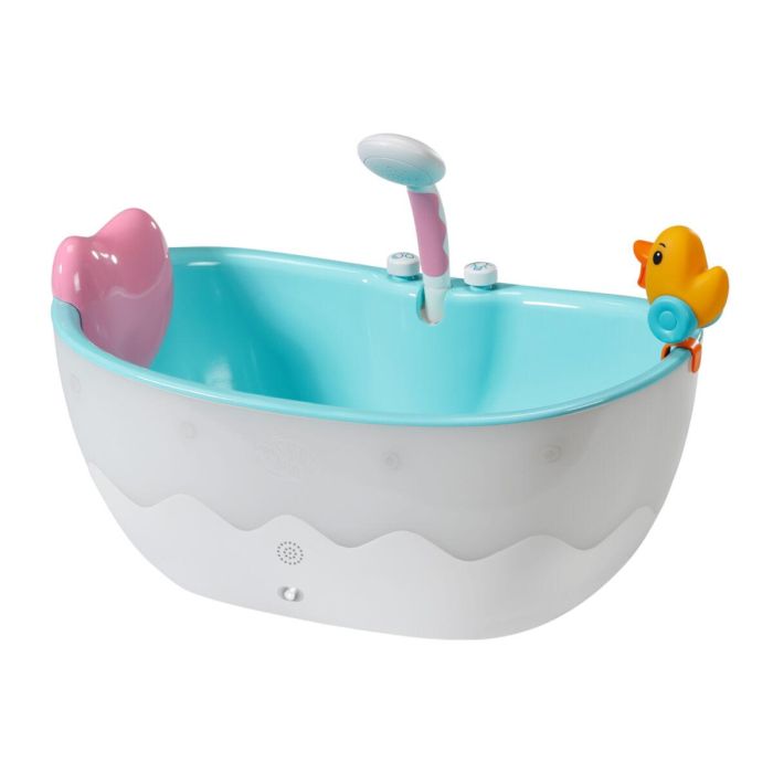 Baby Born Bañera de Baño Electrónica con Ducha, Patito Extraíble, Luces y Sonidos para Niños +3 Años, Azul y Gris 0 Baby Born Bañera de Baño Electrónica con Ducha, Patito Extraíble, Luces y Sonidos para Niños +3 Años, Azul y Gris 0