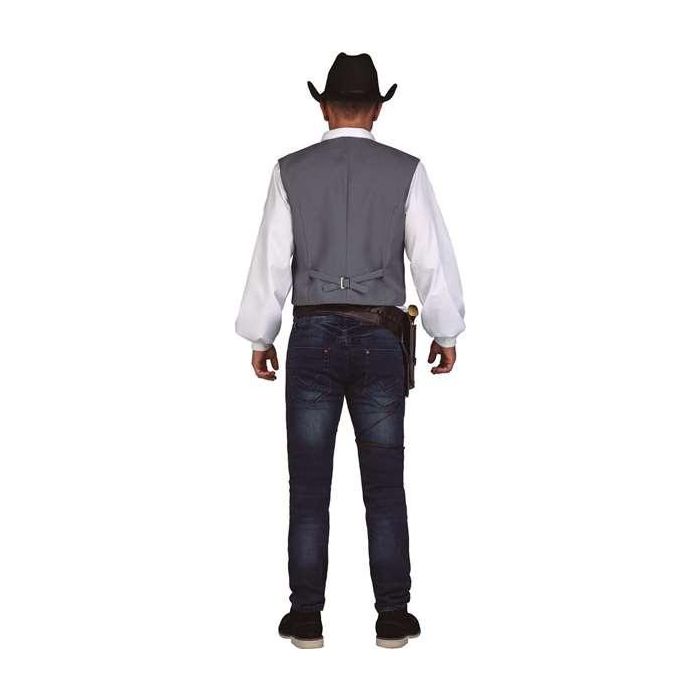 My Other Me Disfraz Chaleco Vaquero Gris para Adulto Talla M - 100% Poliéster 7