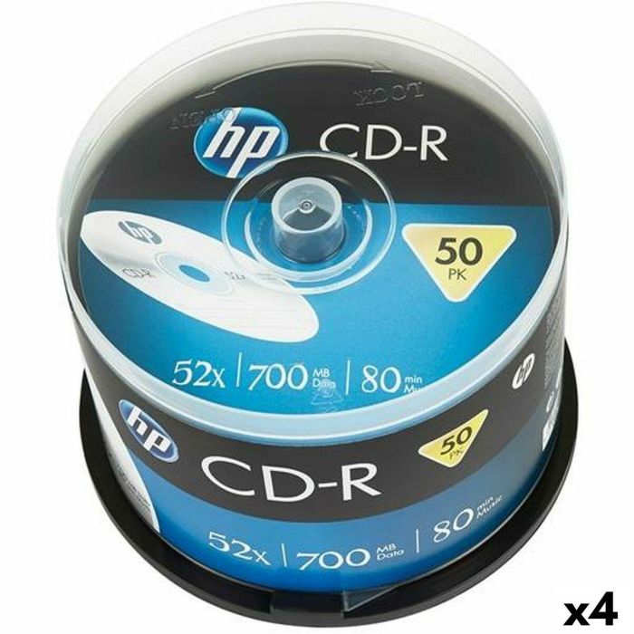 CD-R HP 700 MB 52x (4 Unidades) 0 CD-R HP 700 MB 52x (4 Unidades) 0