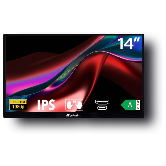 Verbatim PMT-14 Monitor Portátil Táctil 14" Full HD IPS USB-C Negro 1 Verbatim PMT-14 Monitor Portátil Táctil 14" Full HD IPS USB-C Negro 1