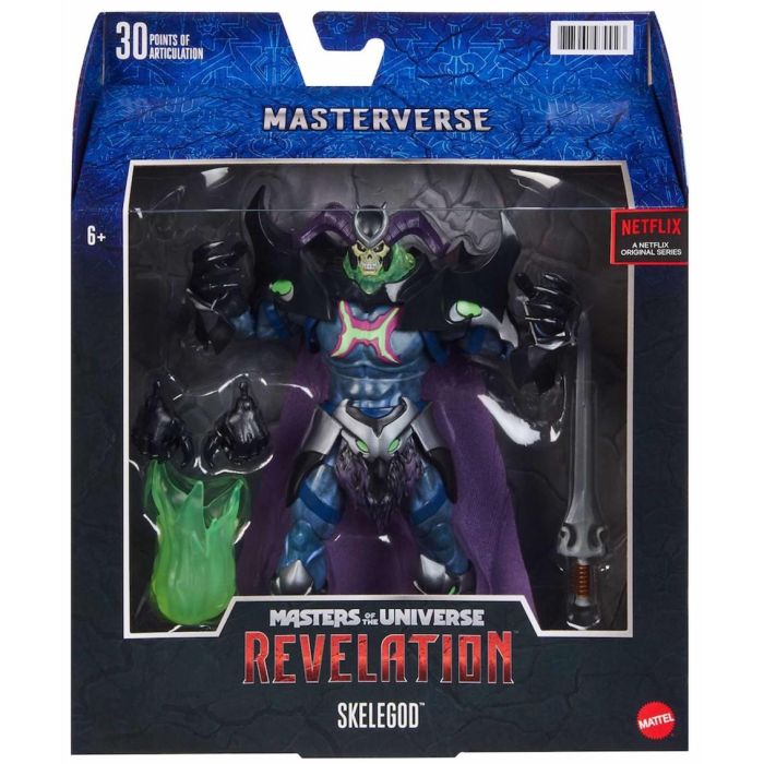 Mattel Masters of the Universe Revelation Figura Skeletor 23cm con Accesorios 3