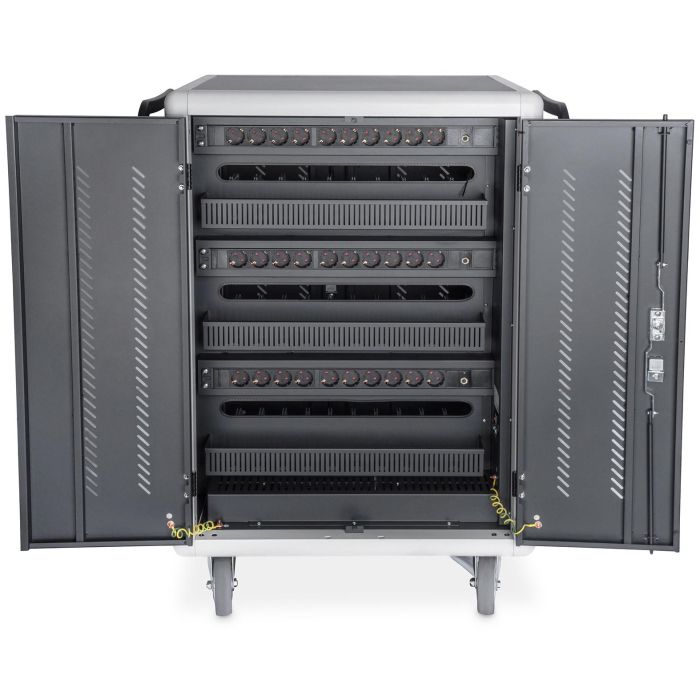 Digitus Carrito de Carga Móvil para 30 Portátiles/Tablets hasta 15.6 Pulgadas con USB-A, Negro 7